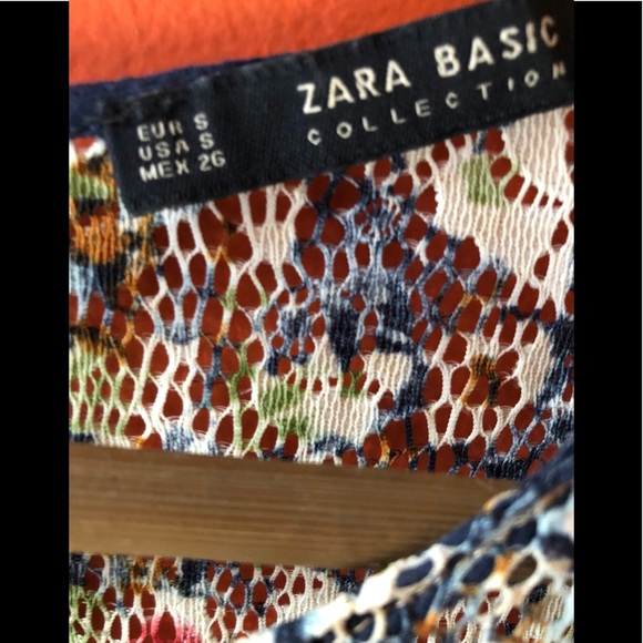 ❤️Multicolor Zara Basic Floral Dress S - Picture 3 of 7